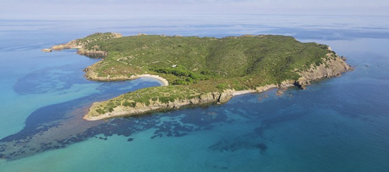 Das Paradies ist 200 Meter von Menorca entfernt, Colom Insel